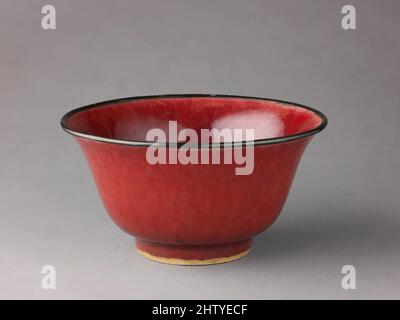 Art inspiré par Bowl, 18th siècle, chinois, porcelaine avec chanté de boeuf glaçé., diamètre : 6 3/8 po. (16,2 cm.), céramique, chinoise, dynastie Qing, œuvres classiques modernisées par Artotop avec une touche de modernité. Formes, couleur et valeur, impact visuel accrocheur sur l'art émotions par la liberté d'œuvres d'art d'une manière contemporaine. Un message intemporel qui cherche une nouvelle direction créative. Artistes qui se tournent vers le support numérique et créent le NFT Artotop Banque D'Images