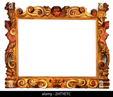 Art inspiré par le cadre de style Sansovino, mi-16th siècle, Florence, Pine. Sculpté, doré, bole mauve foncé, gesso mince, sang de dragon et glaçures de think green., ensemble, 59,2 x 72 cm; vue, 39,6 x 54,2 cm; pas de remise., cadres, œuvres classiques modernisées par Artotop avec une touche de modernité. Formes, couleur et valeur, impact visuel accrocheur sur l'art émotions par la liberté d'œuvres d'art d'une manière contemporaine. Un message intemporel qui cherche une nouvelle direction créative. Artistes qui se tournent vers le support numérique et créent le NFT Artotop Banque D'Images