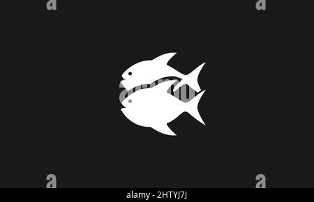 Logo Fish Sea Vector Illustration de Vecteur