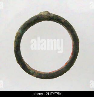 Art inspiré de Plain Ring, 7th siècle, fabriqué dans le nord de la France, Frankish, alliage de cuivre, total: 13/16 x 1/8 po. (2 x 0,3 cm), Metalwork-alliage de cuivre, oeuvres classiques modernisées par Artotop avec une touche de modernité. Formes, couleur et valeur, impact visuel accrocheur sur l'art émotions par la liberté d'œuvres d'art d'une manière contemporaine. Un message intemporel qui cherche une nouvelle direction créative. Artistes qui se tournent vers le support numérique et créent le NFT Artotop Banque D'Images