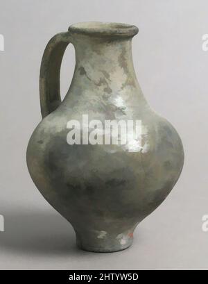 Art inspiré par Jug, 15th siècle, français, faïence, total : 7 1/8 x 4 13/16 po (18,1 x 12,3 cm), céramique, œuvres classiques modernisées par Artotop avec une touche de modernité. Formes, couleur et valeur, impact visuel accrocheur sur l'art émotions par la liberté d'œuvres d'art d'une manière contemporaine. Un message intemporel qui cherche une nouvelle direction créative. Artistes qui se tournent vers le support numérique et créent le NFT Artotop Banque D'Images