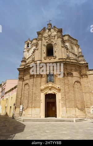 Nardò, ville historique de la province de Lecce, Apulia, Italie. Église San Giuseppe Banque D'Images