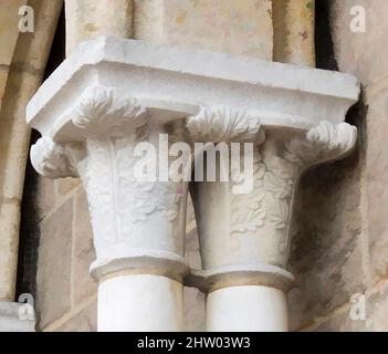 Art inspiré de Double Capital, fin 13th–début 14th siècle, fabriqué dans les Pyrénées-Aquintaine, France, français, marbre, Total : 20 x 13 x 13 pouces (50,8 x 33 x 33 cm), Sculpture-architectural, oeuvres classiques modernisées par Artotop avec une touche de modernité. Formes, couleur et valeur, impact visuel accrocheur sur l'art émotions par la liberté d'œuvres d'art d'une manière contemporaine. Un message intemporel qui cherche une nouvelle direction créative. Artistes qui se tournent vers le support numérique et créent le NFT Artotop Banque D'Images