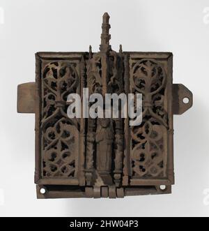 Art inspiré par Lock, 15th–16th siècle, européen, fer, ensemble (a.): 5 1/2 x 4 1/2 po. (14 x 11,4 cm), Metalwork-Iron, la décoration des serrures et des clés en fer gothique était souvent élaborée et de la plus haute qualité de fabrication. Les motifs étaient souvent tirés de style gothique, les œuvres classiques modernisées par Artotop avec un peu de modernité. Formes, couleur et valeur, impact visuel accrocheur sur l'art émotions par la liberté d'œuvres d'art d'une manière contemporaine. Un message intemporel qui cherche une nouvelle direction créative. Artistes qui se tournent vers le support numérique et créent le NFT Artotop Banque D'Images