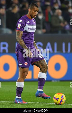 Florence, Italie. 02nd mars 2022. Igor de Fiorentina pendant le match demi-coupe de football de l'Italie, Stadio Artemio Franchi, Fiorentina / Juventus, 2nd mars 2022 Fotografo01 crédit: Independent photo Agency/Alay Live News Banque D'Images