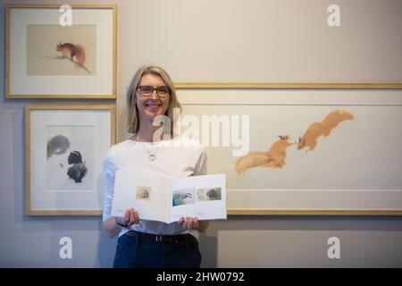 Édimbourg, Royaume-Uni. 3rd mars 2022. Le nouveau jardin exposition à la Scottish Gallery, Édimbourg, rue Dundas. Photo : Claire Harkess artiste pic Credit: Pako Mera/Alay Live News Banque D'Images