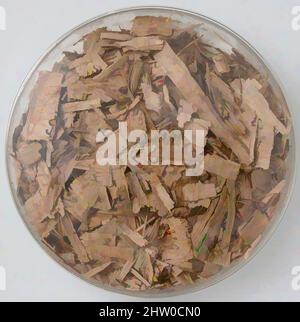 Art inspiré par des fragments de Papyri, 7th siècle, fait à Thèbes, Égypte byzantine, copte, Papyrus et encre, stockage (boîte de Petri diam.) : 4 5/16 po. (11 cm), Papyrus, oeuvres classiques modernisées par Artotop avec une touche de modernité. Formes, couleur et valeur, impact visuel accrocheur sur l'art émotions par la liberté d'œuvres d'art d'une manière contemporaine. Un message intemporel qui cherche une nouvelle direction créative. Artistes qui se tournent vers le support numérique et créent le NFT Artotop Banque D'Images