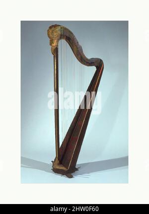 Art inspiré par Pedal Harp, env. 1800, France, Français, Bois, divers matériaux, Hauteur:extrême 154,2 cm., chordophone-Harp, oeuvres classiques modernisées par Artotop avec une touche de modernité. Formes, couleur et valeur, impact visuel accrocheur sur l'art émotions par la liberté d'œuvres d'art d'une manière contemporaine. Un message intemporel qui cherche une nouvelle direction créative. Artistes qui se tournent vers le support numérique et créent le NFT Artotop Banque D'Images