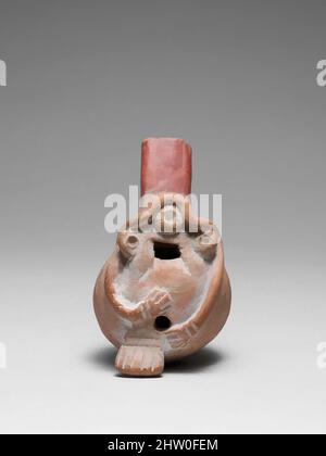 Art inspiré par Pottery Whistle, pré-colombien, 900–1521 (?), Mexique, mexicain, Argile, L. 95 mm.; W. 56 mm.; D. 53 mm.; WT. 79 g., Aerophone-Whistle Flute-Whiston, oeuvres classiques modernisées par Artotop avec un peu de modernité. Formes, couleur et valeur, impact visuel accrocheur sur l'art émotions par la liberté d'œuvres d'art d'une manière contemporaine. Un message intemporel qui cherche une nouvelle direction créative. Artistes qui se tournent vers le support numérique et créent le NFT Artotop Banque D'Images