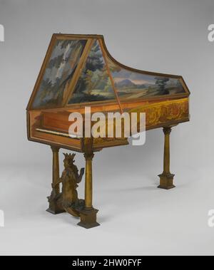 Art inspiré par clavecin, fin du 17th siècle, Italie, Italien, Bois, Peinture, matériaux divers, hauteur : 9 3/4 po. (24,8 cm), ce clavecin a trois ensembles de cordes unison, dont l'un est pluché à un point très proche de l'écrou, produisant un timbre plus brillant que les autres. The, Classic œuvres modernisées par Artotop avec une touche de modernité. Formes, couleur et valeur, impact visuel accrocheur sur l'art émotions par la liberté d'œuvres d'art d'une manière contemporaine. Un message intemporel qui cherche une nouvelle direction créative. Artistes qui se tournent vers le support numérique et créent le NFT Artotop Banque D'Images