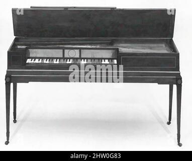 Art inspiré par Square Piano, env. 1791, New York, New York, États-Unis, cuisine américaine, Acajou, fer, bois dur teinté, ivoire, os, Matériaux divers, longueur du boîtier : 157,8 cm, piano à cordes, Dodds & Claus, les fabricants de piano Thomas Dodds et Christian Claus sont, œuvres classiques modernisées par Artotop avec une touche de modernité. Formes, couleur et valeur, impact visuel accrocheur sur l'art émotions par la liberté d'œuvres d'art d'une manière contemporaine. Un message intemporel qui cherche une nouvelle direction créative. Artistes qui se tournent vers le support numérique et créent le NFT Artotop Banque D'Images