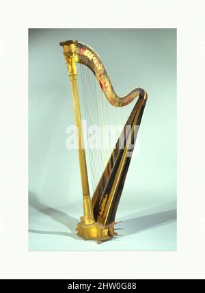 Art inspiré par Pedal Harp, env. 1815–20, Londres, Royaume-Uni, Royaume-Uni, bois, Divers matériaux, H. 66 13/16 x W. 14 3/16 po. (169,7 x 36 cm), chordophone-Harp, oeuvres classiques modernisées par Artotop avec une touche de modernité. Formes, couleur et valeur, impact visuel accrocheur sur l'art émotions par la liberté d'œuvres d'art d'une manière contemporaine. Un message intemporel qui cherche une nouvelle direction créative. Artistes qui se tournent vers le support numérique et créent le NFT Artotop Banque D'Images