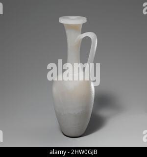 Art inspiré par Jug, New Kingdom, Dynasty 18, ca. De 1400 à 1352 av. J.-C., d'Égypte, de haute Égypte, de Thèbes, de Travertine (albâtre égyptien), H. 21 cm (8 1/4 po) ; diam. 7 cm (2 3/4 po, œuvres classiques modernisées par Artotop avec une touche de modernité. Formes, couleur et valeur, impact visuel accrocheur sur l'art émotions par la liberté d'œuvres d'art d'une manière contemporaine. Un message intemporel qui cherche une nouvelle direction créative. Artistes qui se tournent vers le support numérique et créent le NFT Artotop Banque D'Images