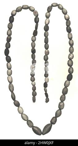 Art inspiré par String of Beads, New Kingdom, Dynasty 18, ca. 1550–1295 C.-B., de Egypt, Glass, l. 82 cm (32 5/16 po, œuvres classiques modernisées par Artotop avec une touche de modernité. Formes, couleur et valeur, impact visuel accrocheur sur l'art émotions par la liberté d'œuvres d'art d'une manière contemporaine. Un message intemporel qui cherche une nouvelle direction créative. Artistes qui se tournent vers le support numérique et créent le NFT Artotop Banque D'Images