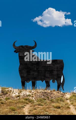 Osborne Bull ou Toro de Osborne, Navarre, Espagne Banque D'Images