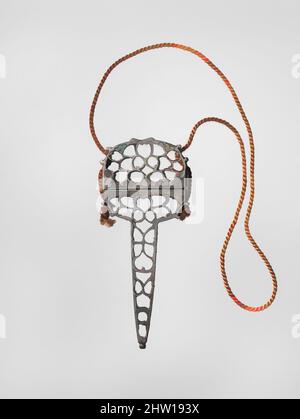 Art inspiré par la caisse en ciseaux, 17th siècle, français, acier, ensemble (confirmé): 3 × 2 1/8 × 3/16 po. (7,6 × 5,4 × 0,5 cm), Metalwork-Steel, comme un autre cas de ciseaux cet objet illustre un rite de passage pour les femmes — dans ce cas, l'engagement et le mariage. Bien que cet exemple ne le soit pas, les œuvres classiques modernisées par Artotop avec une touche de modernité. Formes, couleur et valeur, impact visuel accrocheur sur l'art émotions par la liberté d'œuvres d'art d'une manière contemporaine. Un message intemporel qui cherche une nouvelle direction créative. Artistes qui se tournent vers le support numérique et créent le NFT Artotop Banque D'Images