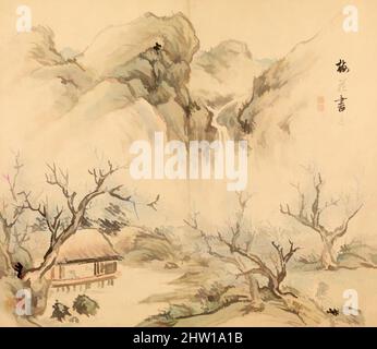 Art inspiré par les paysages des quatre saisons, période Edo (1615–1868), 1833, Japon, Album avec douze feuilles; encre et couleur sur papier, Album: 13 × 7 1/2 × 1 po. (33 × 19 × 2,5 cm), peintures, Takaku Aigai (japonais, 1796–1843, oeuvres classiques modernisées par Artotop avec une touche de modernité. Formes, couleur et valeur, impact visuel accrocheur sur l'art émotions par la liberté d'œuvres d'art d'une manière contemporaine. Un message intemporel qui cherche une nouvelle direction créative. Artistes qui se tournent vers le support numérique et créent le NFT Artotop Banque D'Images