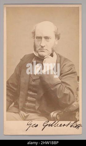 Art inspiré par George Gilbert Scott, 1860s ans, impression argentée à l'albumine, env. 10,2 x 6,3 cm (4 x 2 1/2 po), photographies, œuvres classiques modernisées par Artotop avec une touche de modernité. Formes, couleur et valeur, impact visuel accrocheur sur l'art émotions par la liberté d'œuvres d'art d'une manière contemporaine. Un message intemporel qui cherche une nouvelle direction créative. Artistes qui se tournent vers le support numérique et créent le NFT Artotop Banque D'Images