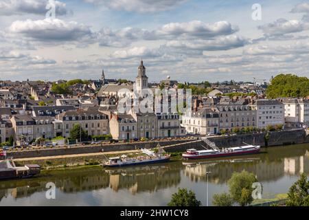 France, Maire-et-Loire, vallée de la Loire classée au patrimoine mondial de l'UNESCO, Angers Banque D'Images