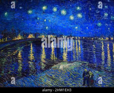 France, Paris, Musée d'Orsay, la nuit de Starry (1888) par Vincent van Gogh Banque D'Images