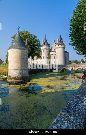 France, Loiret (45), Vallée de la Loire classée au patrimoine mondial de l'UNESCO, Sully-sur-Loire, Château de Sully-sur-Loire, XIVe-XVIIIe siècles Banque D'Images