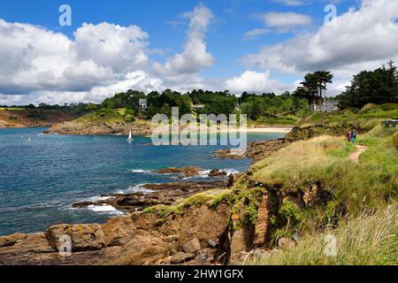 France, Finistère (29), Moelan sur Mer, plage de Kerfany les Pins Banque D'Images