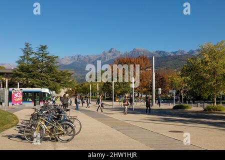 France, Isère, Université des Alpes de Grenoble, Campus Saint Martin d'Heres Banque D'Images