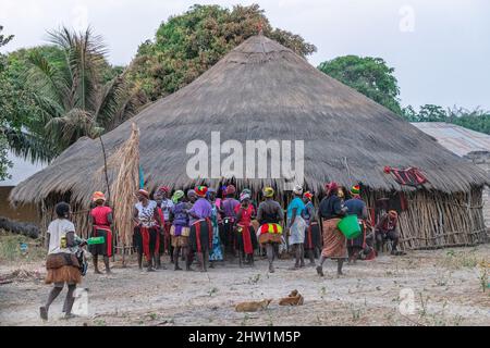 Guinee Bissau, l'archipel des Bijagos répertorié comme se réserve Biosphère par l'UNESCO, Imbone island, parc national d'Orango Banque D'Images