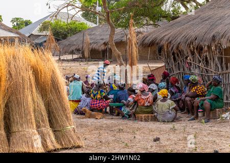 Guinee Bissau, l'archipel des Bijagos répertorié comme se réserve Biosphère par l'UNESCO, Imbone island, parc national d'Orango Banque D'Images