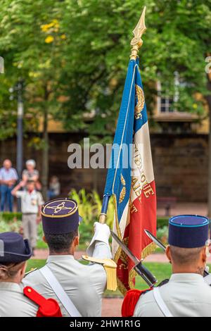 France, Moselle, Metz, uniformes de l'armée française Banque D'Images