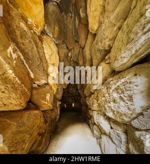 Su Nuraxi Di Barumini, Sardaigne, Italie, Europe. Banque D'Images