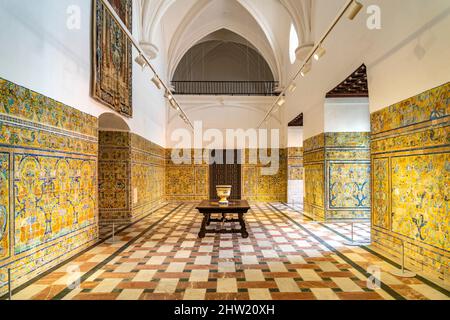 De Gotische Palast, Königspalast Alcázar, Sevilla Andalusien, Espagnol | Palais Gothique, les Alcázars royaux de Séville, Andalousie, Espagne Banque D'Images