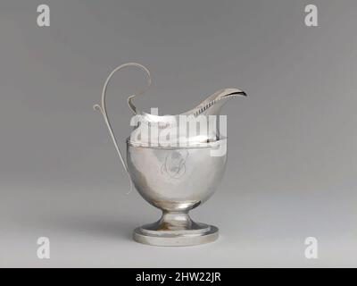 Art inspiré par Creamer, env. 1810, américain, argent, total : 6 5/16 x 5 11/16 cm (16 x 14,4 cm) ; 6 oz 5 l/h (194,9 g), argent, marqué par W. H, oeuvres classiques modernisées par Artotop avec une touche de modernité. Formes, couleur et valeur, impact visuel accrocheur sur l'art émotions par la liberté d'œuvres d'art d'une manière contemporaine. Un message intemporel qui cherche une nouvelle direction créative. Artistes qui se tournent vers le support numérique et créent le NFT Artotop Banque D'Images