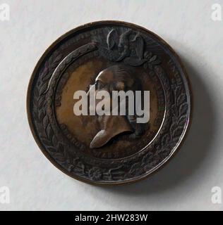 Art inspiré par Medal, 1853, Bronze, Diam. 2 po (5,1 cm), Métal, Anthony paquet (1814–1882, oeuvres classiques modernisées par Artotop avec une touche de modernité. Formes, couleur et valeur, impact visuel accrocheur sur l'art émotions par la liberté d'œuvres d'art d'une manière contemporaine. Un message intemporel qui cherche une nouvelle direction créative. Artistes qui se tournent vers le support numérique et créent le NFT Artotop Banque D'Images