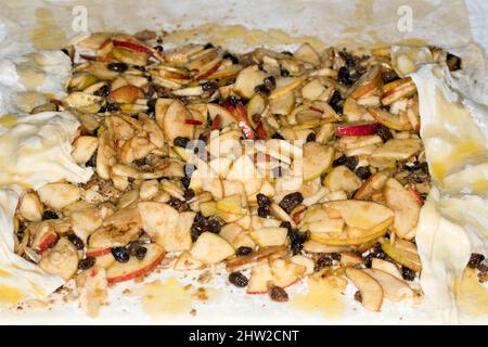 Strudel aux pommes, strudel viennoise traditionnel Banque D'Images