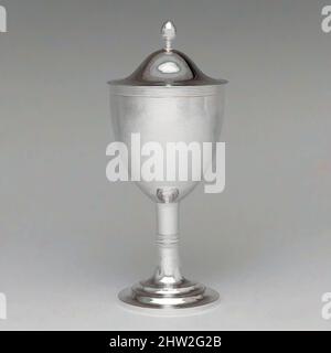 Art inspiré par la coupe du vin, env. 1800, fabriqué à Boston, Massachusetts, États-Unis, américain, Argent, total : H. 9 1/2 po. (24,1 cm) ; 13 oz. 9 l/h (417,8 g), argent, Joseph Foster (1760–1839, oeuvres classiques modernisées par Artotop avec une touche de modernité. Formes, couleur et valeur, impact visuel accrocheur sur l'art émotions par la liberté d'œuvres d'art d'une manière contemporaine. Un message intemporel qui cherche une nouvelle direction créative. Artistes qui se tournent vers le support numérique et créent le NFT Artotop Banque D'Images