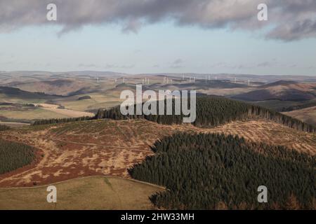 Une promenade à travers les Southern Uplands pour voir les trois frères Banque D'Images