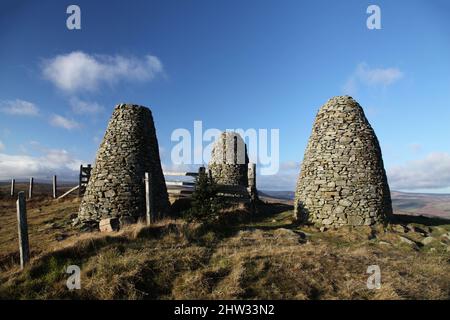 Une promenade à travers les Southern Uplands pour voir les trois frères Banque D'Images