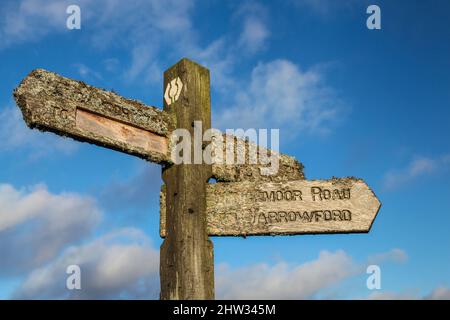 Une promenade à travers les Southern Uplands pour voir les trois frères Banque D'Images
