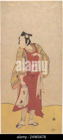 Art inspiré par le Cinquième Ichikawa Danjuro comme un homme debout, période Edo (1615–1868), ca. 1775, Japon, imprimé polychrome sur bois ; encre et couleur sur papier, 12 1/2 x 5 13/16 po. (31,8 x 14,8 cm), tirages, Katsukawa Shunshō (japonais, 1726–1792, œuvres classiques modernisées par Artotop avec une touche de modernité. Formes, couleur et valeur, impact visuel accrocheur sur l'art émotions par la liberté d'œuvres d'art d'une manière contemporaine. Un message intemporel qui cherche une nouvelle direction créative. Artistes qui se tournent vers le support numérique et créent le NFT Artotop Banque D'Images