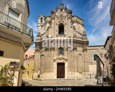 Nardò, ville historique de la province de Lecce, Apulia, Italie. Église San Giuseppe Banque D'Images