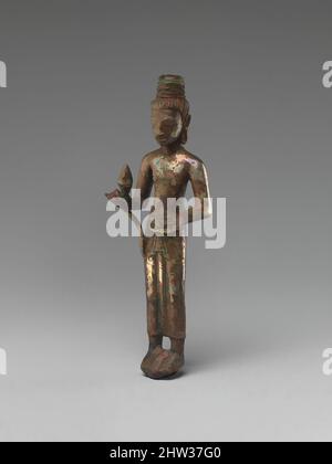 Art inspiré par la Bodhisattva debout, probablement Maitreya, 7th–8th siècle, Thaïlande (province de Buriram, Prakhon Chai), Alliage d'argent, H. 3 3/4 po. (9,5 cm), Sculpture, oeuvres classiques modernisées par Artotop avec une touche de modernité. Formes, couleur et valeur, impact visuel accrocheur sur l'art émotions par la liberté d'œuvres d'art d'une manière contemporaine. Un message intemporel qui cherche une nouvelle direction créative. Artistes qui se tournent vers le support numérique et créent le NFT Artotop Banque D'Images