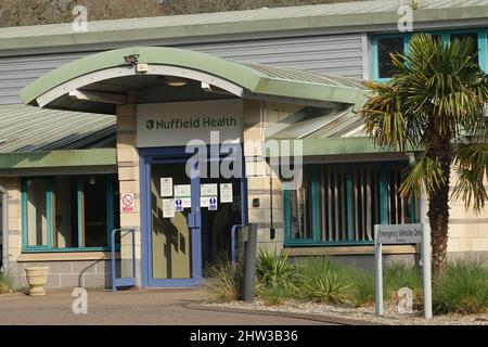 Ipswich, Suffolk, Royaume-Uni - 3 mars 2022 : hôpital privé Nuffield Health. Banque D'Images