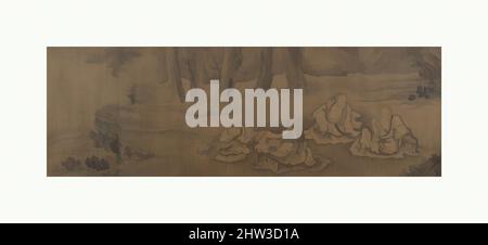 Art inspiré par les boursiers et les singes sous les arbres, Ming (1368–1644) ou Qing Dynasty (1644–1911), Chine, Handscroll; encre sur soie, 9 1/2 x 63 5/8 po. (24,1 x 161,6 cm), peintures, artiste non identifié, œuvres classiques modernisées par Artotop avec une touche de modernité. Formes, couleur et valeur, impact visuel accrocheur sur l'art émotions par la liberté d'œuvres d'art d'une manière contemporaine. Un message intemporel qui cherche une nouvelle direction créative. Artistes qui se tournent vers le support numérique et créent le NFT Artotop Banque D'Images