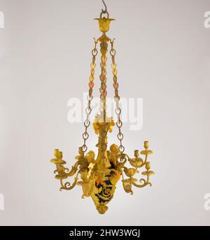 Art inspiré par lustre douze lumières, attribué à Pierre Rémond (français, Paris 1747–1812 Paris), ca. 1785, français, Paris, alliage de cuivre verni, bronze doré, H. 55 po (139,7 cm) ; diamètre 28 1/2 po (72,4 cm), bronze doré, attribué à Pierre Rémond (français, œuvres classiques modernisées par Artotop avec une touche de modernité. Formes, couleur et valeur, impact visuel accrocheur sur l'art émotions par la liberté d'œuvres d'art d'une manière contemporaine. Un message intemporel qui cherche une nouvelle direction créative. Artistes qui se tournent vers le support numérique et créent le NFT Artotop Banque D'Images