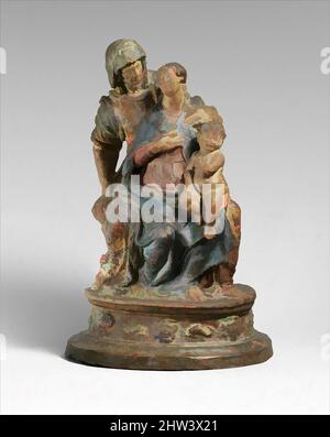 Art inspiré par la Vierge à l'enfant avec Sainte Anne, début du 16th siècle, italien, Florence, terre cuite polychromée, Hauteur : 16 po (40,6 cm), Sculpture, oeuvres classiques modernisées par Artotop avec une touche de modernité. Formes, couleur et valeur, impact visuel accrocheur sur l'art émotions par la liberté d'œuvres d'art d'une manière contemporaine. Un message intemporel qui cherche une nouvelle direction créative. Artistes qui se tournent vers le support numérique et créent le NFT Artotop Banque D'Images