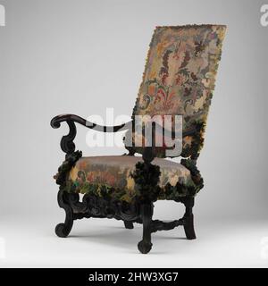 Art inspiré par Armchair (un de deux), ca. 1700, British, Ebonized Beechwood, Genoese velours couvre original à la chaise, total: 48 × 28 × 32 po. (121,9 × 71,1 × 81,3 cm), mobilier en bois, fourni à Daniel Finch, 2nd comte de Nottingham et 7th comte de Winchilsea (1647–1730, oeuvres classiques modernisées par Artotop avec une touche de modernité. Formes, couleur et valeur, impact visuel accrocheur sur l'art émotions par la liberté d'œuvres d'art d'une manière contemporaine. Un message intemporel qui cherche une nouvelle direction créative. Artistes qui se tournent vers le support numérique et créent le NFT Artotop Banque D'Images