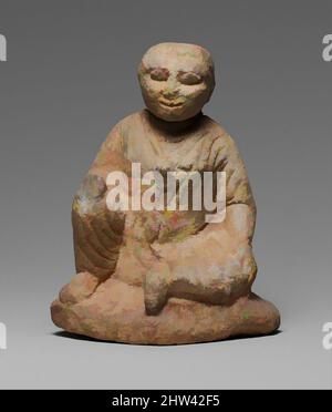 Art inspiré par la statuette Limestone d'un garçon assis du temple sur une base inscrite, classique tardif, 4th siècle avant J.-C., chypriote, calcaire, H. 4 1/4 po (10,8 cm), inscriptions Cesnola, Crouching Temple Boy avec dévouement à Apollo, oeuvres classiques modernisées par Artotop avec une touche de modernité. Formes, couleur et valeur, impact visuel accrocheur sur l'art émotions par la liberté d'œuvres d'art d'une manière contemporaine. Un message intemporel qui cherche une nouvelle direction créative. Artistes qui se tournent vers le support numérique et créent le NFT Artotop Banque D'Images