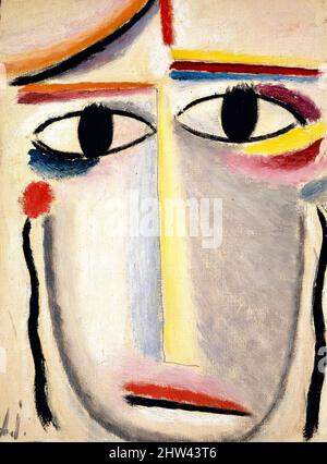 Alexej von Jawlensky - tête abstraite - tête femelle - 1919-1920 Banque D'Images