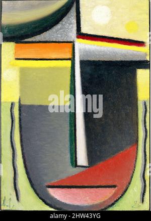 Alexej von Jawlensky - Résumé tête - Vision intérieure Vert - Or - 1926 Banque D'Images